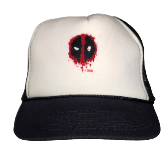 Marvel Deadpool Trucker Hat Adjustable One Size Fits Most - Picture 3 of 7